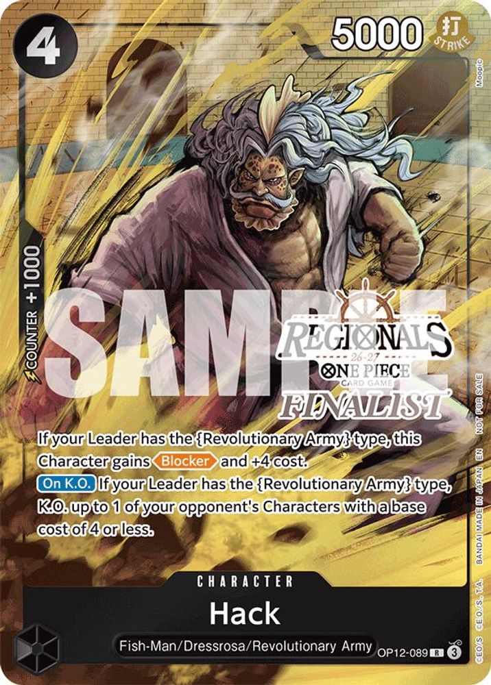 Hack [Regionals 26-27 Finalist] OP12-089 One Piece Card Game