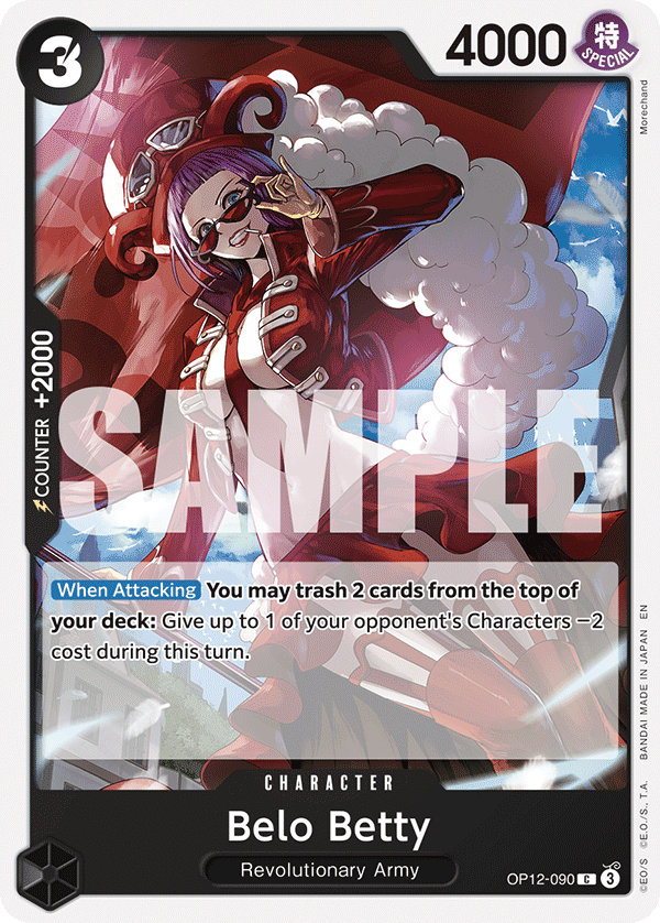 Belo Betty OP12-090 One Piece Card Game