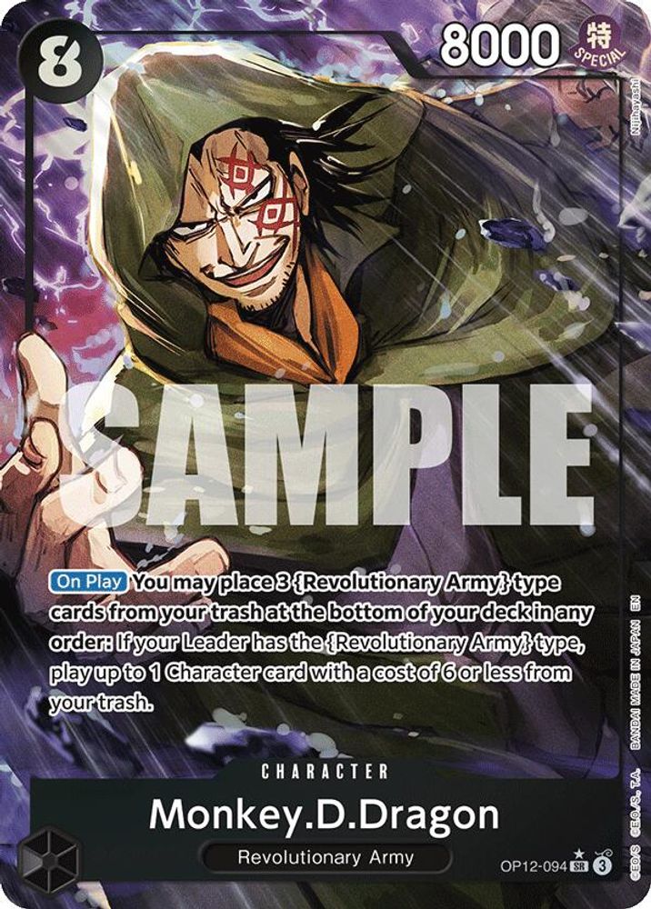 Monkey.D.Dragon [Alternate Art] OP12-094 One Piece Card Game