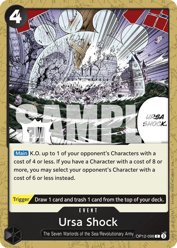 Ursa Shock OP12-096 One Piece Card Game