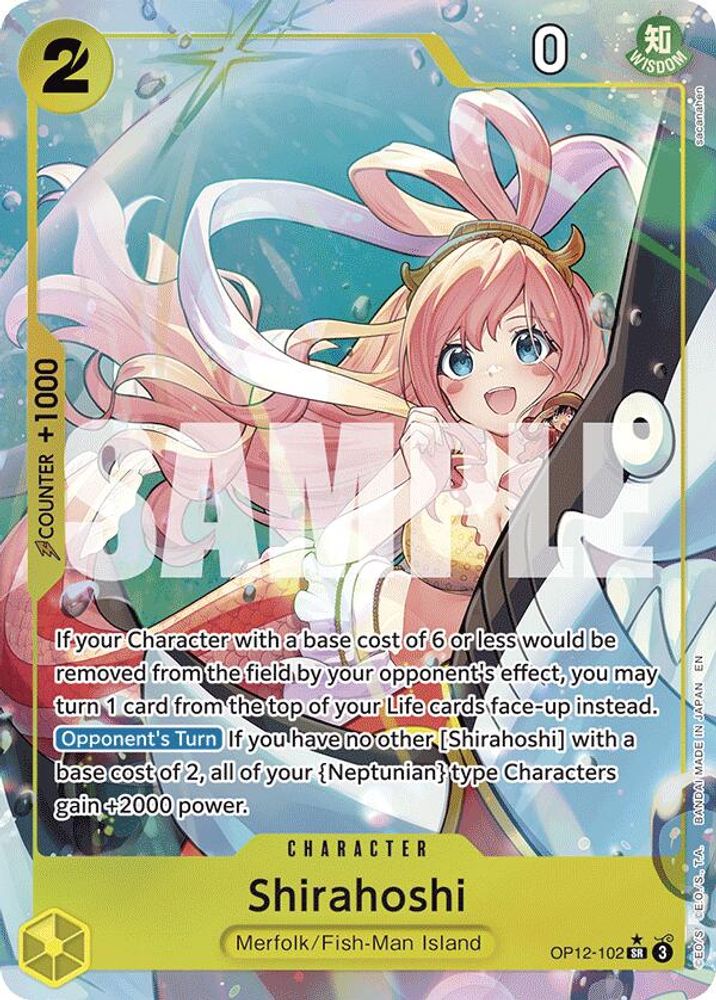 Shirahoshi [Alternate Art] OP12-102 One Piece Card Game