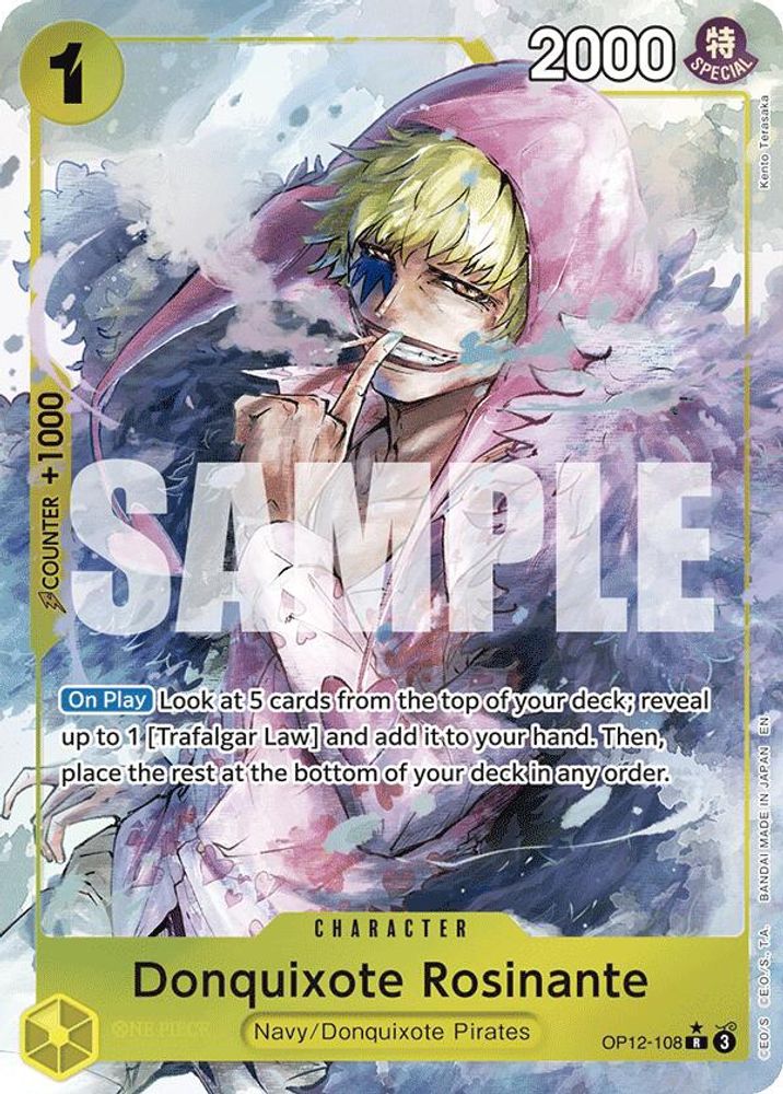 Donquixote Rosinante [Alternate Art] OP12-108 One Piece Card Game