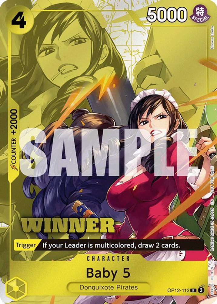 Baby 5 [Winner] OP12-112 One Piece Card Game