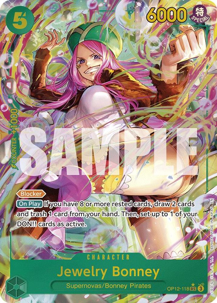 Jewelry Bonney [Alternate Art] OP12-118 One Piece Card Game