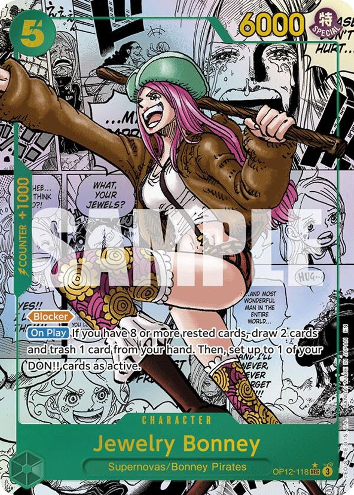 Jewelry Bonney [Manga] OP12-118 One Piece Card Game