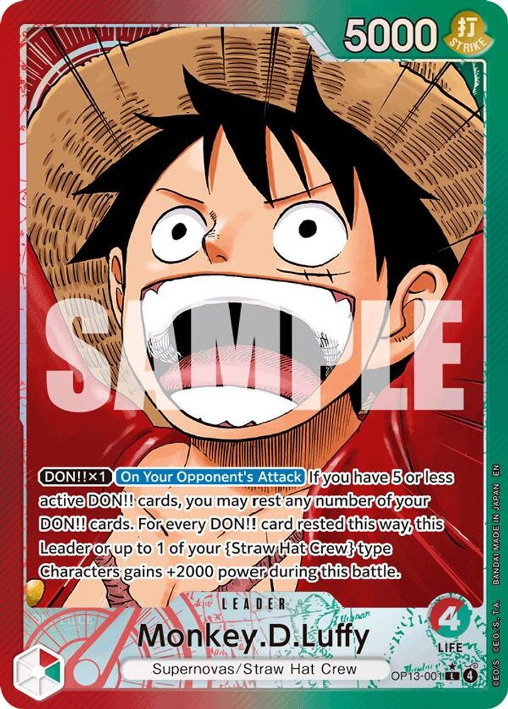 Monkey.D.Luffy [Alternate Art] OP13-001 One Piece Card Game