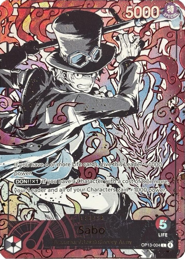 Sabo [3rd Anniversary] OP13-004 One Piece Card Game