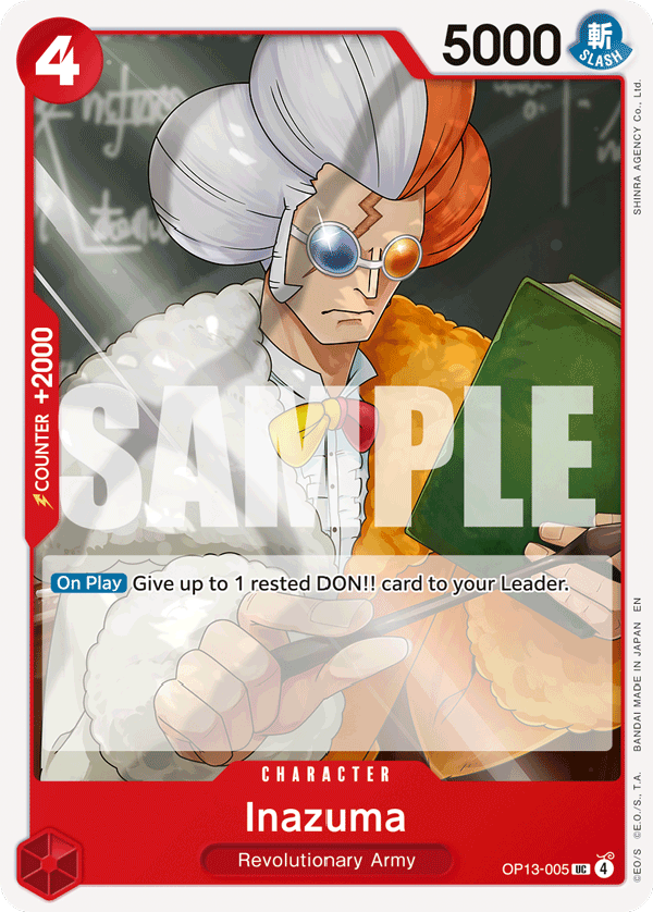 Inazuma OP13-005 One Piece Card Game