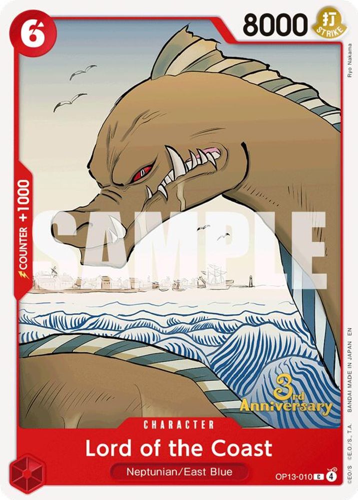 Lord of the Coast [3rd Anniversary] OP13-010 One Piece Card Game