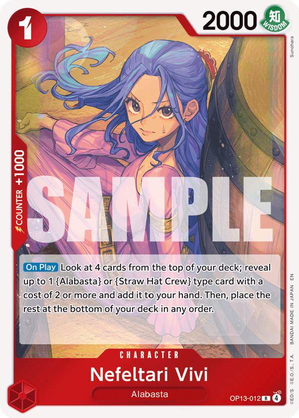 Nefeltari Vivi OP13-012 One Piece Card Game