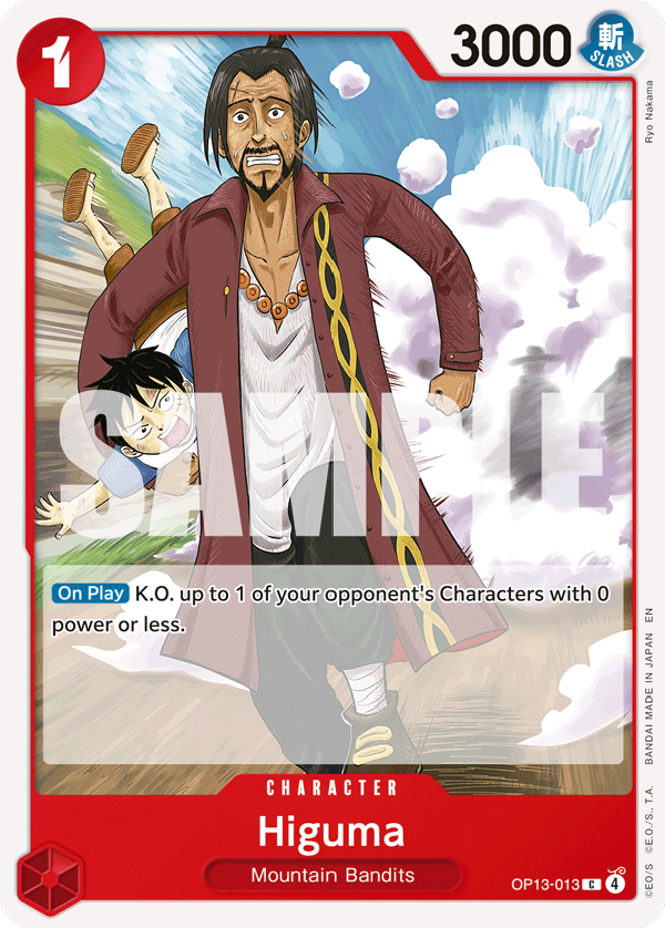 Higuma OP13-013 One Piece Card Game
