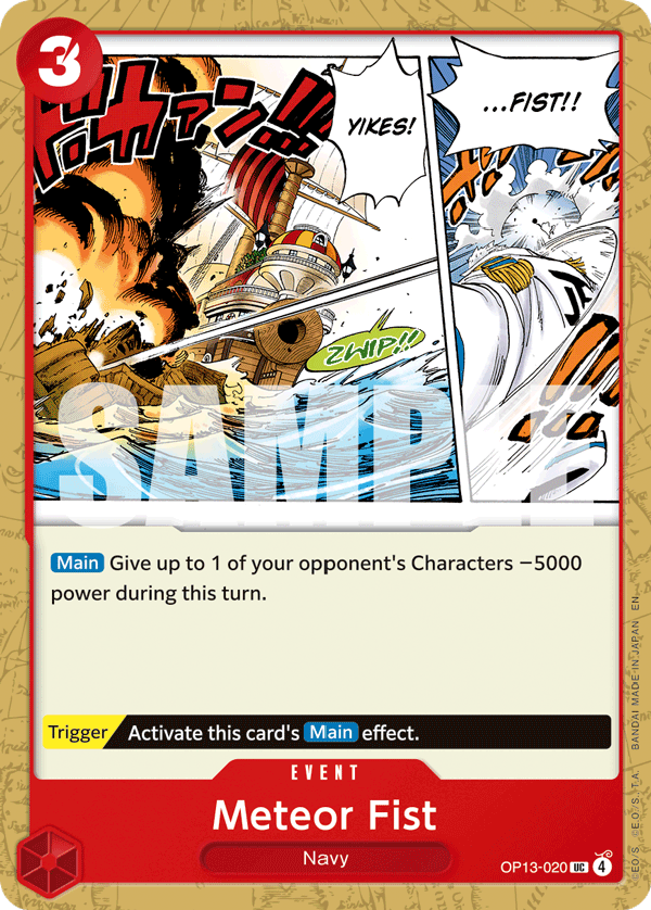 Meteor Fist OP13-020 One Piece Card Game