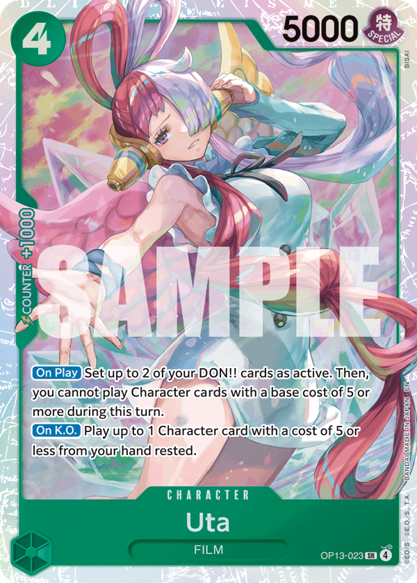 Uta [Alternate Art] JP OP13-023 One Piece Card Game