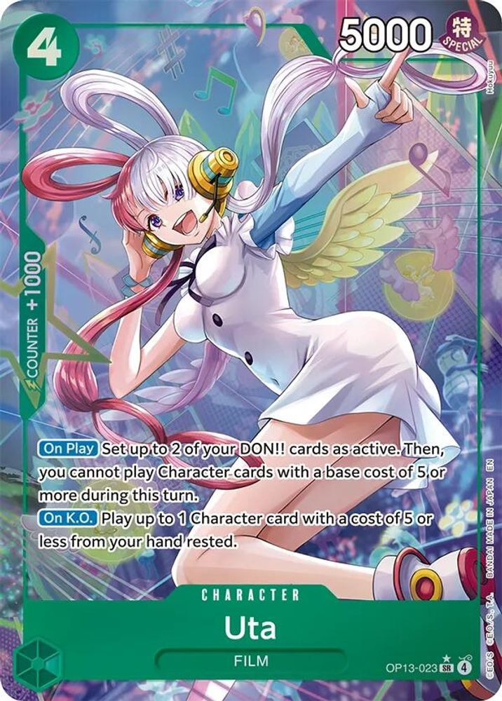 Uta [Alternate Art] OP13-023 One Piece Card Game