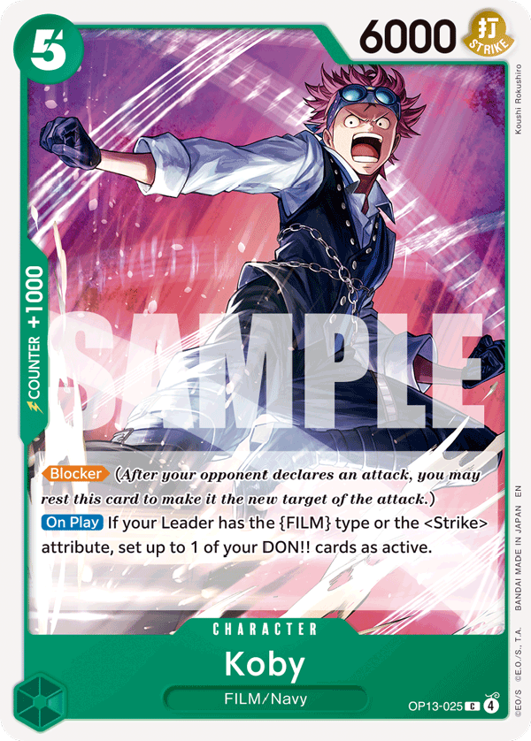 Koby OP13-025 One Piece Card Game