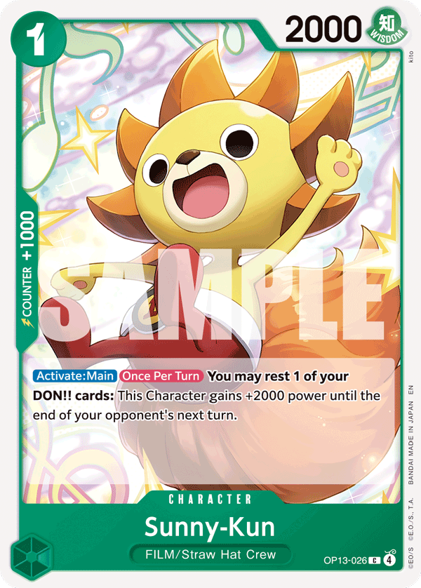 Sunny-Kun OP13-026 One Piece Card Game