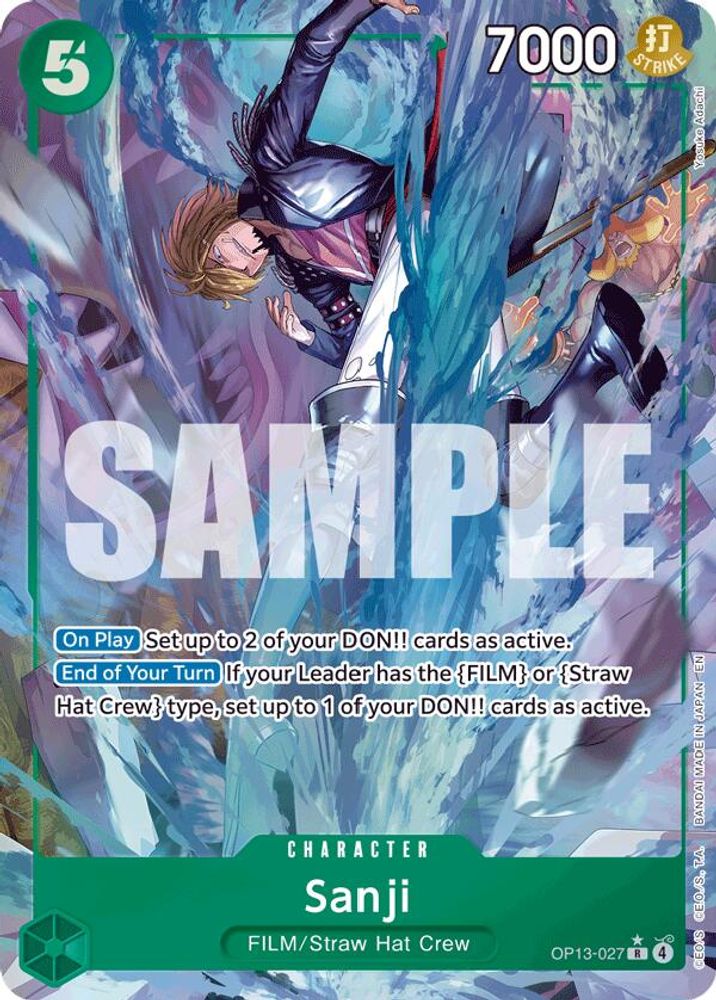 Sanji [Alternate Art] OP13-027 One Piece Card Game