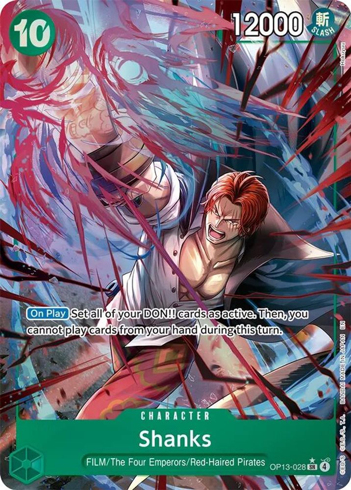 Shanks [Alternate Art] OP13-028 One Piece Card Game