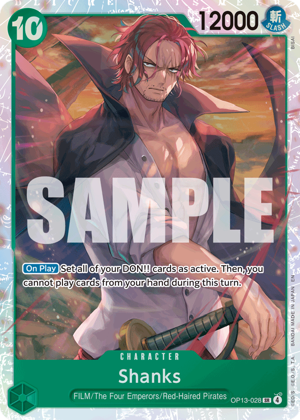 Shanks [SP] JP OP13-028 One Piece Card Game