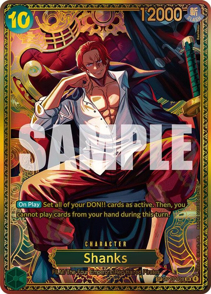 Shanks [SP] OP13-028 One Piece Card Game