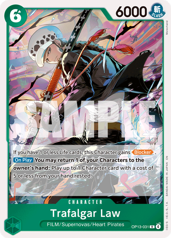 Trafalgar Law OP13-031 One Piece Card Game