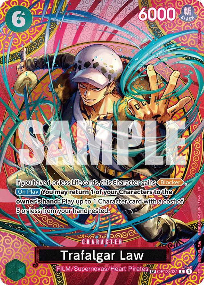 Trafalgar Law [SP] OP13-031 One Piece Card Game