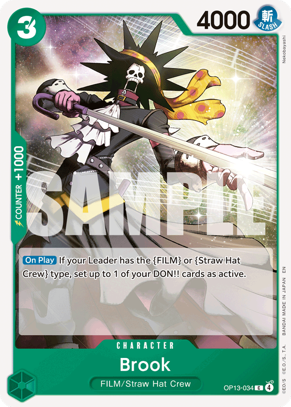 Brook OP13-034 One Piece Card Game