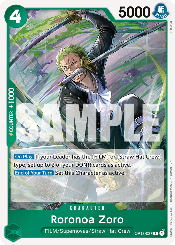 Roronoa Zoro OP13-037 One Piece Card Game