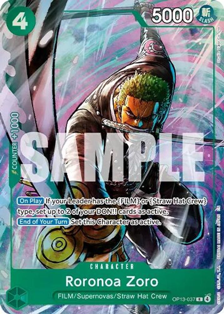 Roronoa Zoro [Best Selection] OP13-037 One Piece Card Game