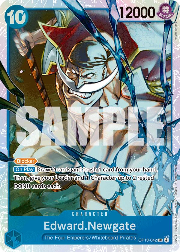 Edward.Newgate [Alternate Art] JP OP13-042 One Piece Card Game