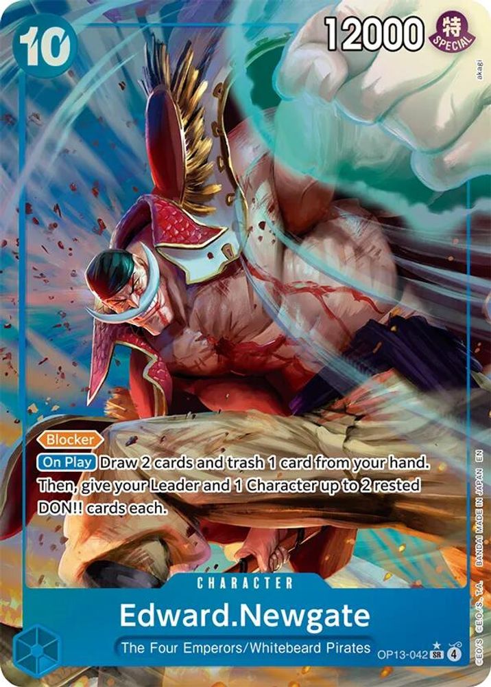 Edward.Newgate [Alternate Art] OP13-042 One Piece Card Game
