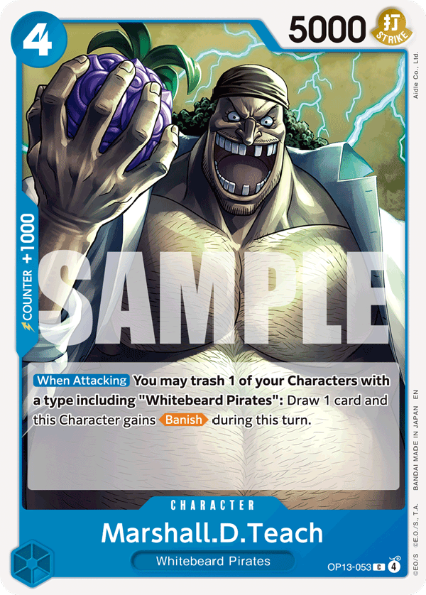 Marshall.D.Teach OP13-053 One Piece Card Game