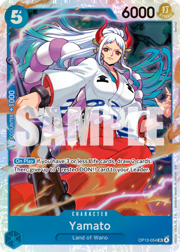 Yamato [Alternate Art] JP OP13-054 One Piece Card Game