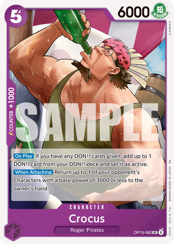 Crocus OP13-062 One Piece Card Game
