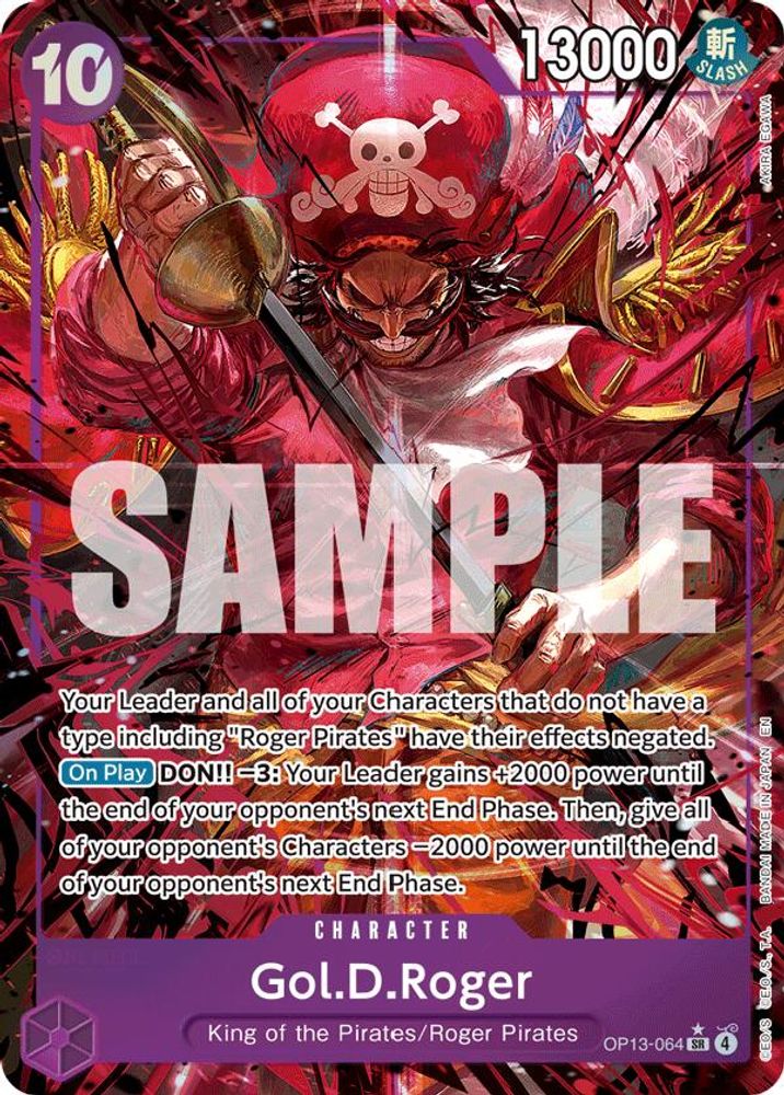 Gol.D.Roger [Alternate Art] OP13-064 One Piece Card Game