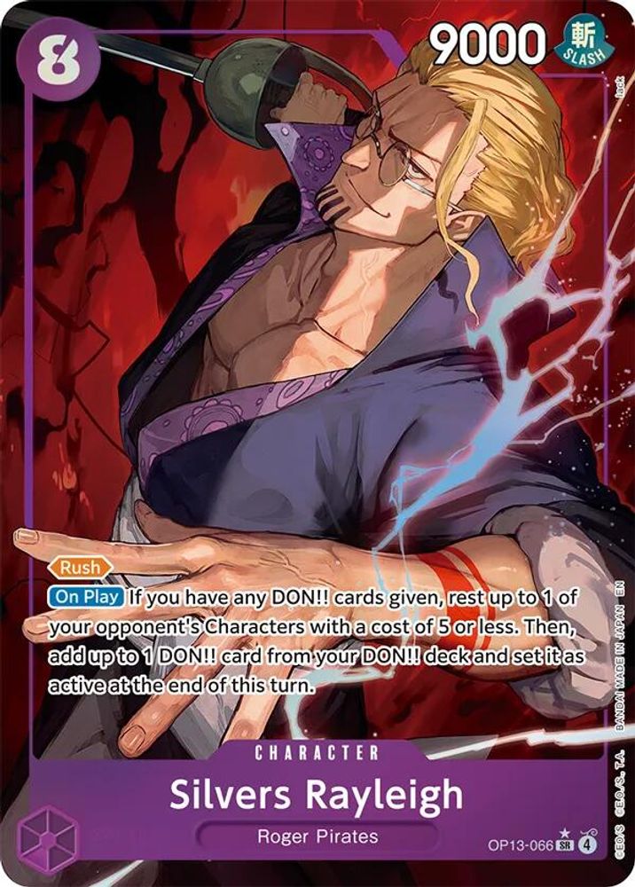 Silvers Rayleigh [Alternate Art] OP13-066 One Piece Card Game