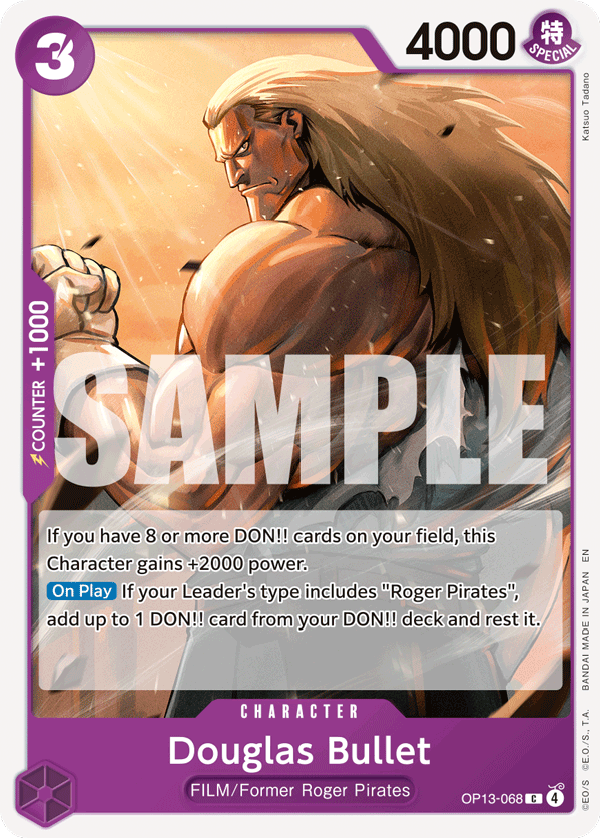 Douglas Bullet OP13-068 One Piece Card Game