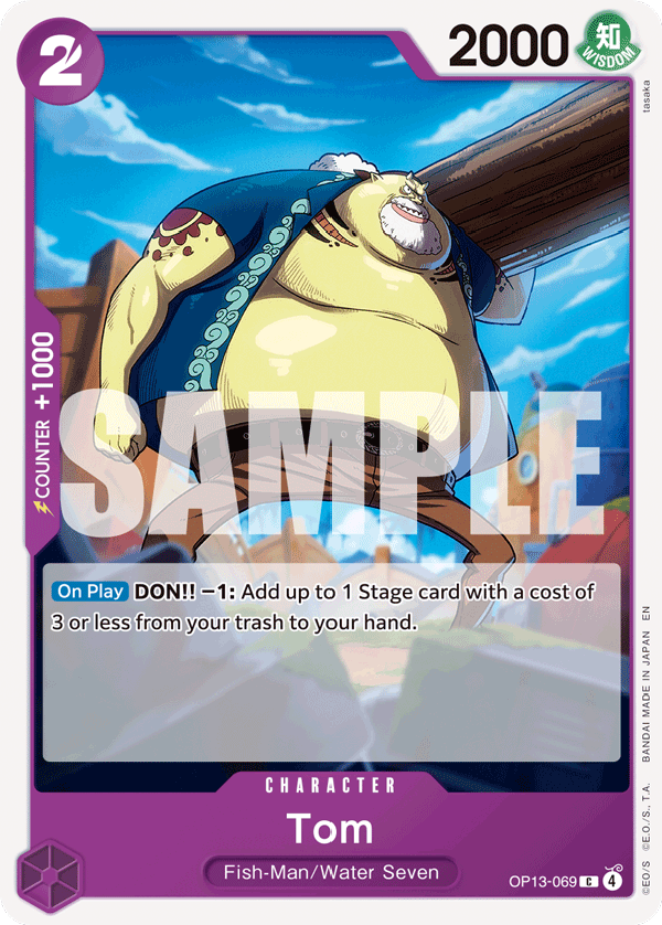 Tom OP13-069 One Piece Card Game