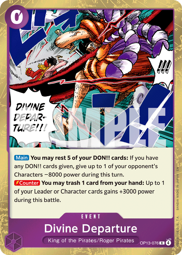 Divine Departure [Alternate Art] JP OP13-076 One Piece Card Game