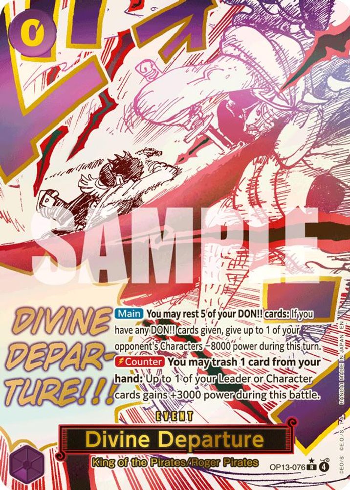 Divine Departure [Alternate Art] OP13-076 One Piece Card Game
