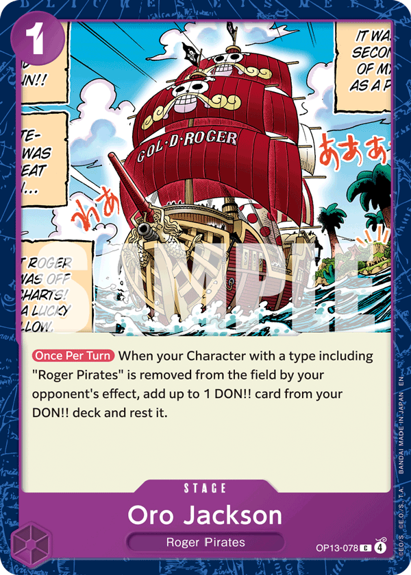 Oro Jackson OP13-078 One Piece Card Game