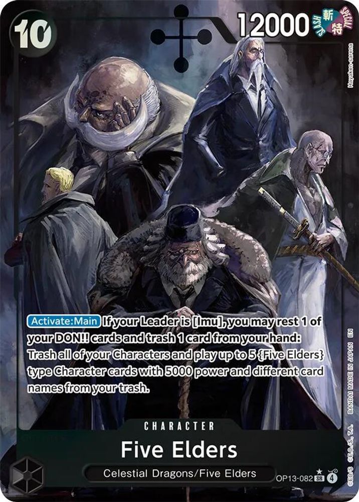Five Elders [Alternate Art] OP13-082 One Piece Card Game