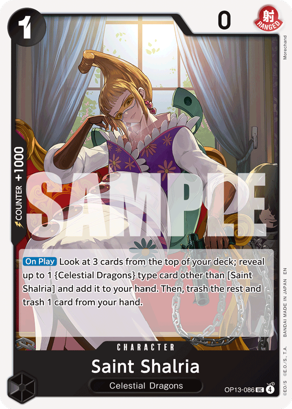 Saint Shalria OP13-086 One Piece Card Game