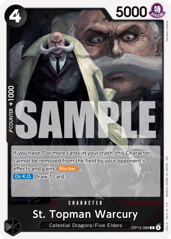 St. Topman Warcury OP13-089 One Piece Card Game