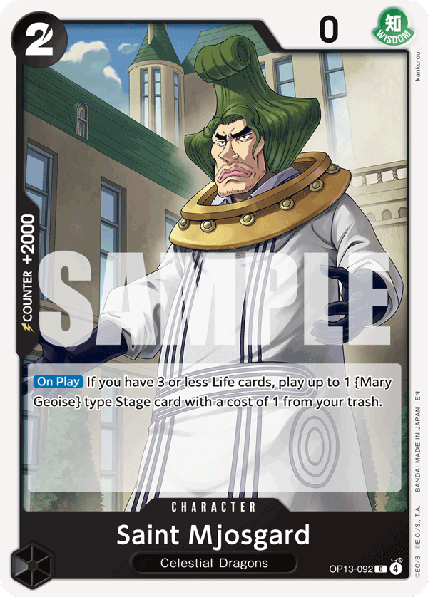 Saint Mjosgard OP13-092 One Piece Card Game