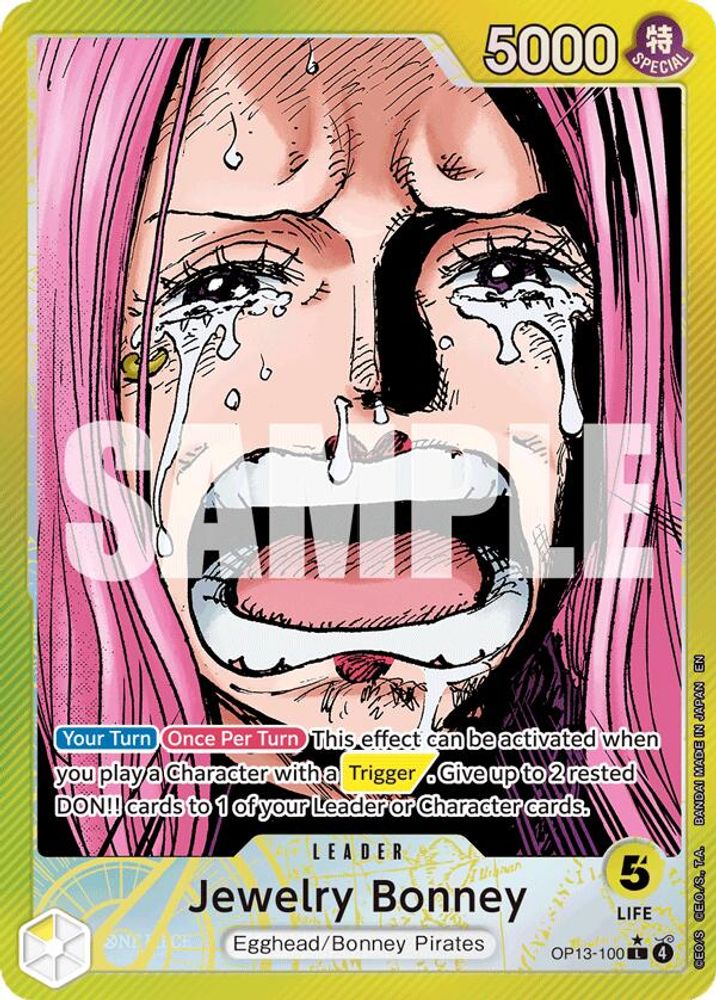 Jewelry Bonney [Alternate Art] OP13-100 One Piece Card Game