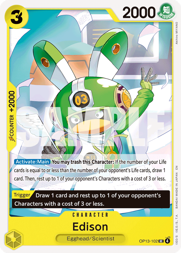 Edison OP13-102 One Piece Card Game
