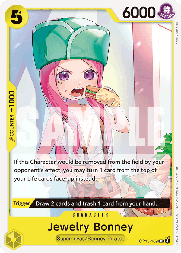 Jewelry Bonney OP13-109 One Piece Card Game
