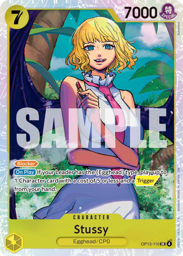 Stussy [Alternate Art] JP OP13-110 One Piece Card Game