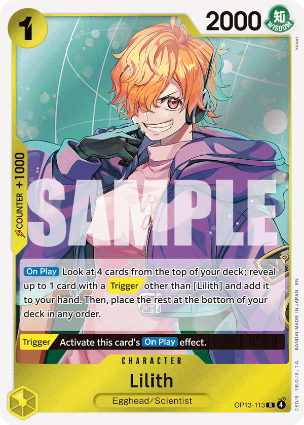 Lilith [Alternate Art] JP OP13-113 One Piece Card Game